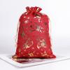 5pcs/lot Multi-color Christmas Drawstring Storage Bag  Candy Jewelry Toy Presents
