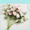Eustoma Silk Floral Bouquet For Wedding Decor Home Styling Photography Prop