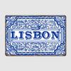 Azulejo Lisbon Azulejos Lisboa Poster Metal Tin Sign Truck Indoor and Outdoor Home Bar Coffee Kitchen Wall Decoration