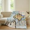 Cartoon cute Maltese Blanket For Sofa Office Bed Plane Travel Sleep Read Relax Camping Soft And Warm