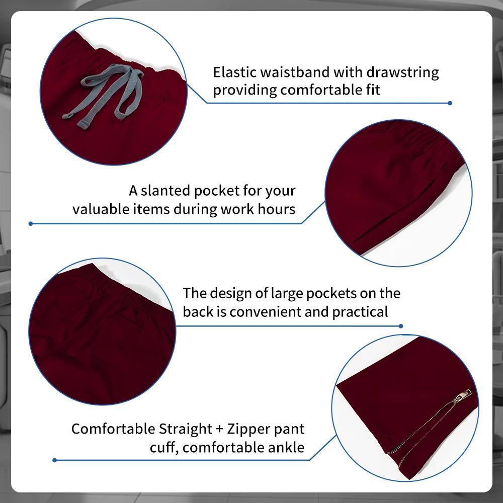 Набор для косметолога Униформа для ветеринарной клиники Медицинская униформа Комплект медсестры с коротким рукавом Медицинская женская униформа Костюм для операционной Комбинезон