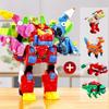 4 в 1 ГоГо Дино Меха ГоГоКинг Робот украшения Комбинированный Динозавр База Горячая Машина Деформация Рекс/Пинг Фигурка Действия Игрушки Подарки
