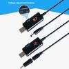 USB to D.C 5.5/3.5mm Power Cable Portable USB Power Booster 5V to 9V/12V Step Up Converter for Router Modem & Small Electronics
