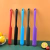 Slim Spatula Non-Stick Long Handle Heat-resistant Silicone Jar Smoothies Baking Spatula for Stirring