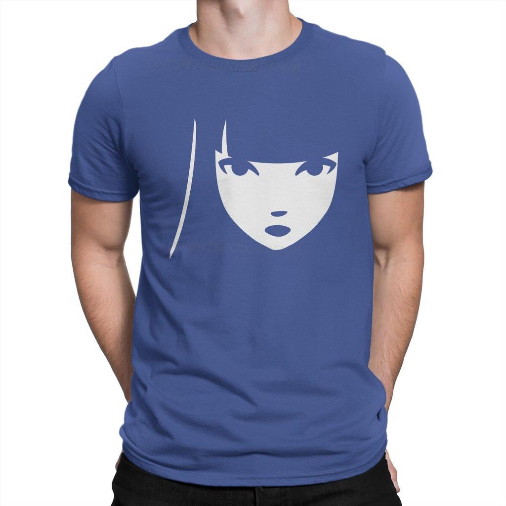 Men Emily's Face T-shirts Emily The Strange Cartoon Movie Unisex Clothing Amazing Unisex T Shirts Summer Tops Tee Large Size T-Shirts