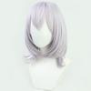 LAOBAO Noelle Silver Holy Knights Cosplay Gray Bob with Braids and Long Disguise Wig for School and Events Wig, Pigtails, Heat-Resistant, Parties,
