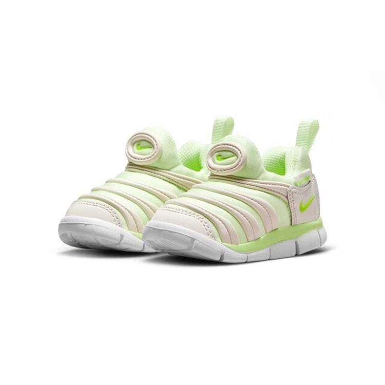 Nike Динамо Фри Гусеница Нескользящие Износостойкие Низкие Детские Кроссовки Зеленые Для Младенцев И Малышей 343938-704