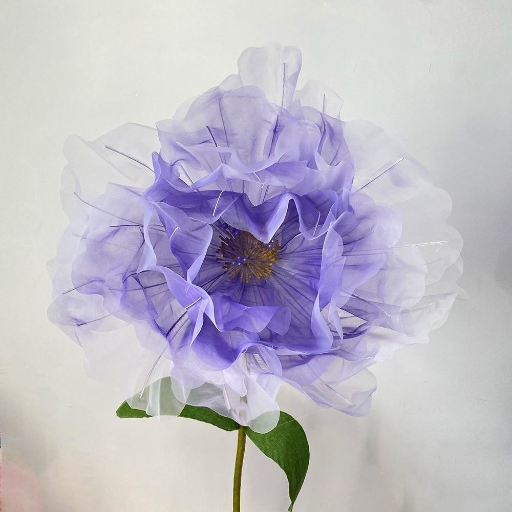Window Display 3D Big Simulation Flower Hollow Peony Fake Flower Large Hanging Gauze Photography Props Festival Decoration