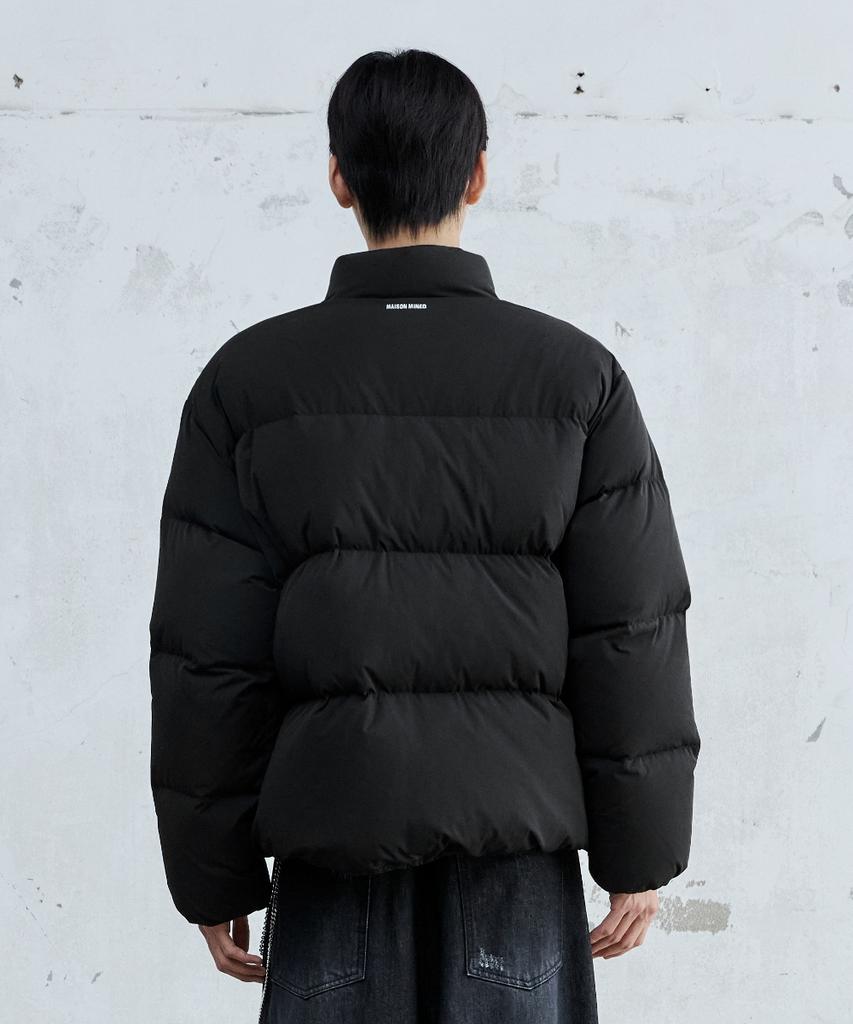Maison Mined Basic Short Puffer Down Jacket Black