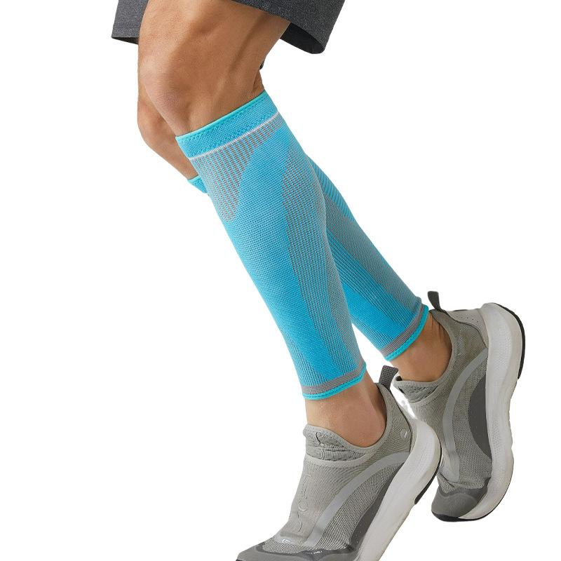 Спортивные футбольные леггинсы Нескользящие вязаные компрессионные гетры Защита голени для баскетбола Альпинизм Велоспорт Защитное снаряжение Партия
