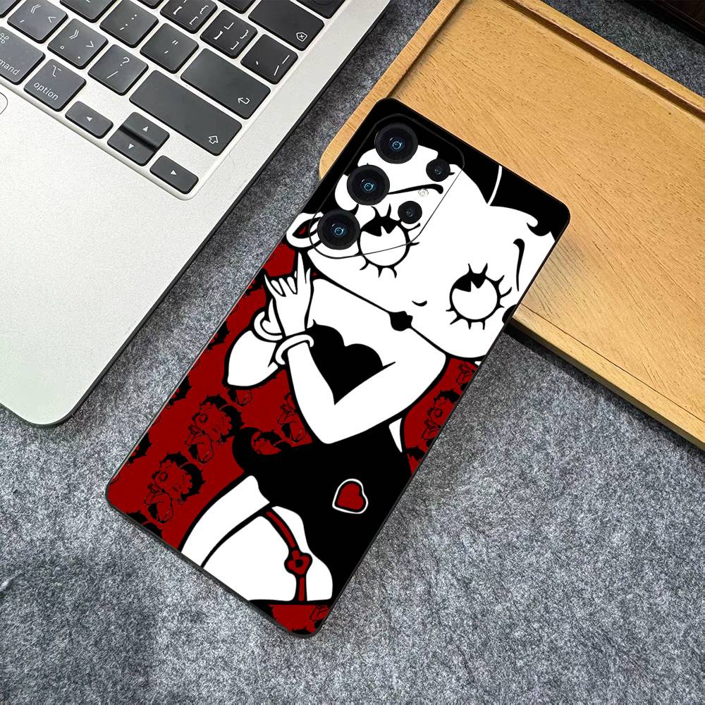 B-Betty-Cute-B-Boop Anime Phone Case For Samsung S 24 fe 25 Ultra plus 20 lite 21 30 22 23 24 22 Ultra 5G Fundas