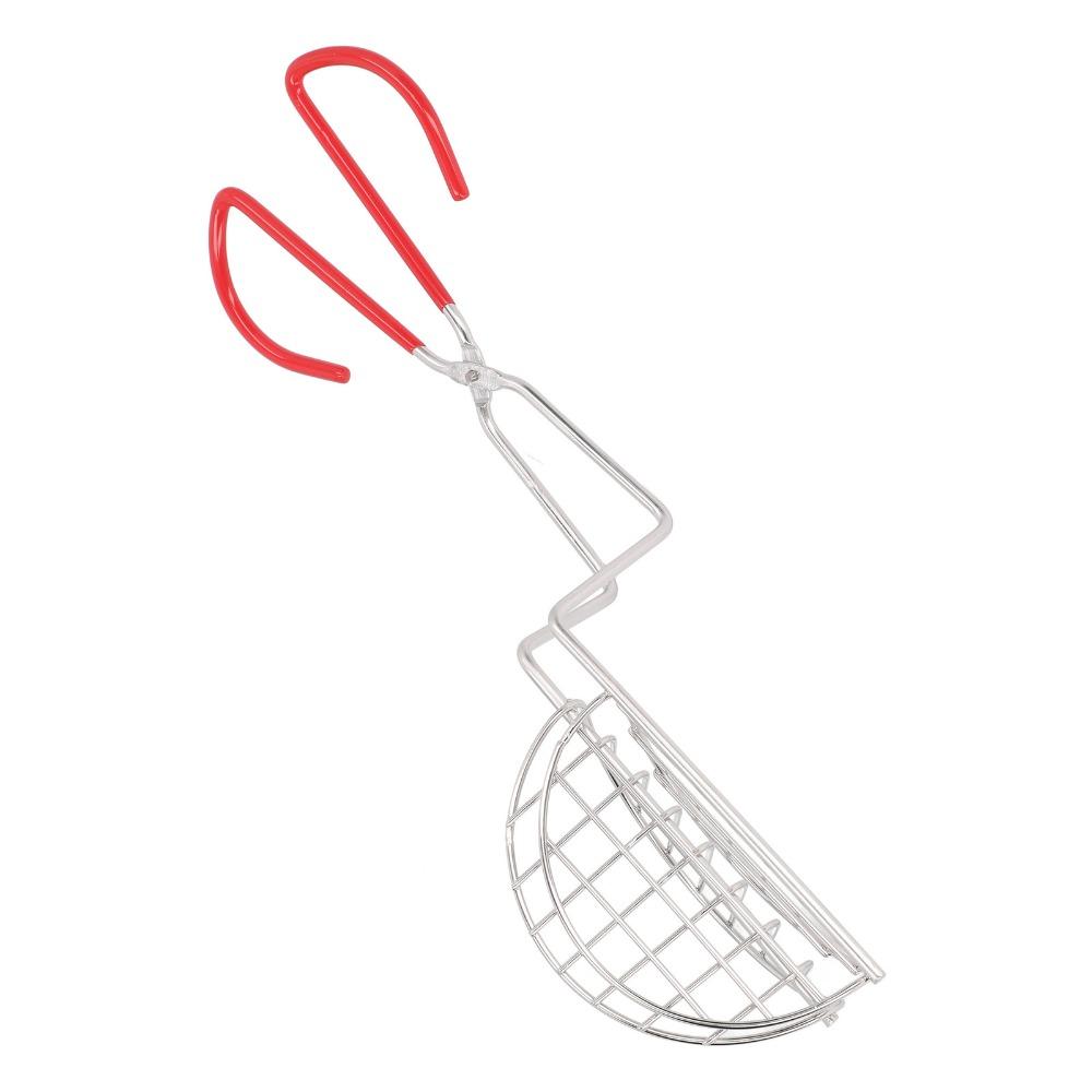 Stainless Steel Tortilla Press Maker Silver Taco Fryer Tongs Durable Taco Shell Holder Frying