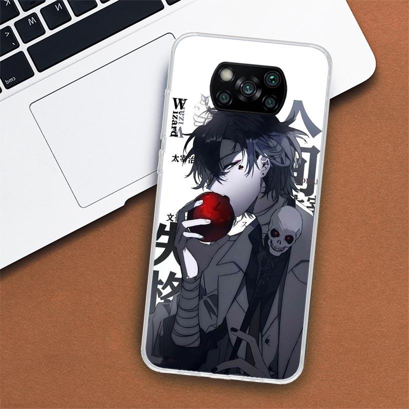 Чехол для телефона Bungo Stray Dogs Dazai для Xiaomi Poco X3 Nfc X4 ​​GT X5 Pro M5S M4 M3 M2 F5 F4 F3 F2 F1 Mi Note 10 Fundas Shell