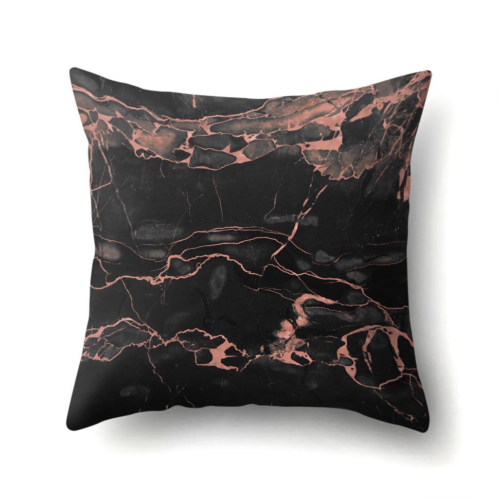 Geometric Marble Pattern Polyester Pillow Case European and American Fashion Simple Pillow Case