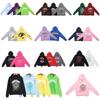 Sp5der Hoodie Mens Womens Oversized Streetwear Pullover Sweatshirt With Spider Web Print