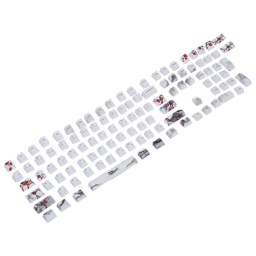 Колпачки клавиш PBT 5-сторонние сублимационные 110 клавишные колпачки для механических оптических клавиатур(английский