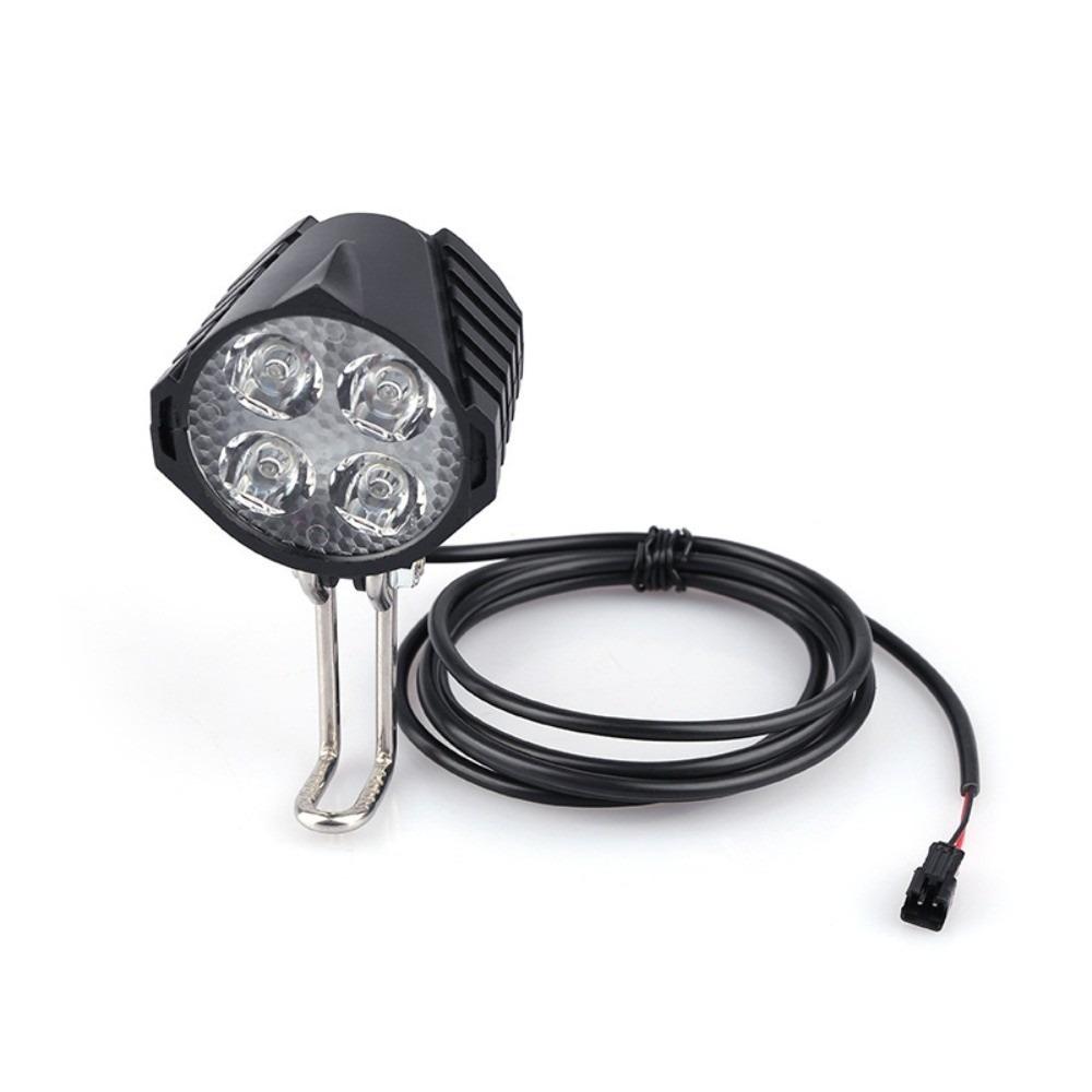Black Electric Bike Headlight for BBS01 / BBS02 / BBSHD Mid Drive Motor Systems Night Riding