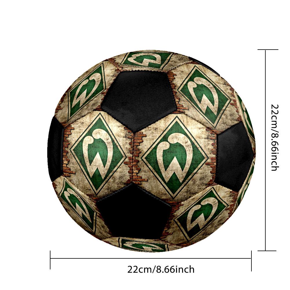 SV Werder Bremen Soccer Ball Size 5 Colorful Machine Stitched PVC Competition Ready Durable High-Bounce