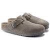 Бостон Birkenstock с мягкой стелькой, замша, цвет 'Stone Coin' 1020549