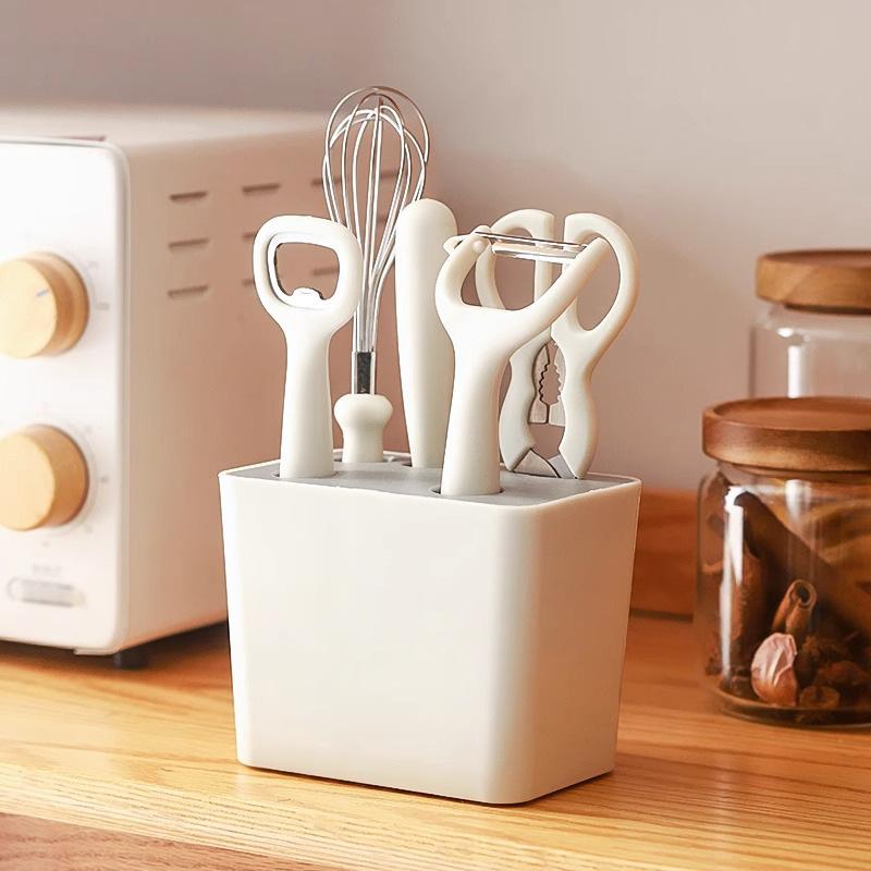 6-In-1 Kitchen Gadget Set Peeler Fruit Knife Bottle Opener Scissors Home