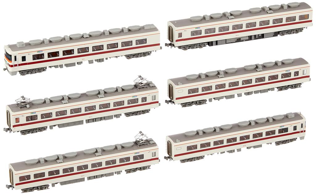 MicroAce N Gauge Tobu 300 Series Express Oze Night Model Train Train, 6-Car Set, A2096,