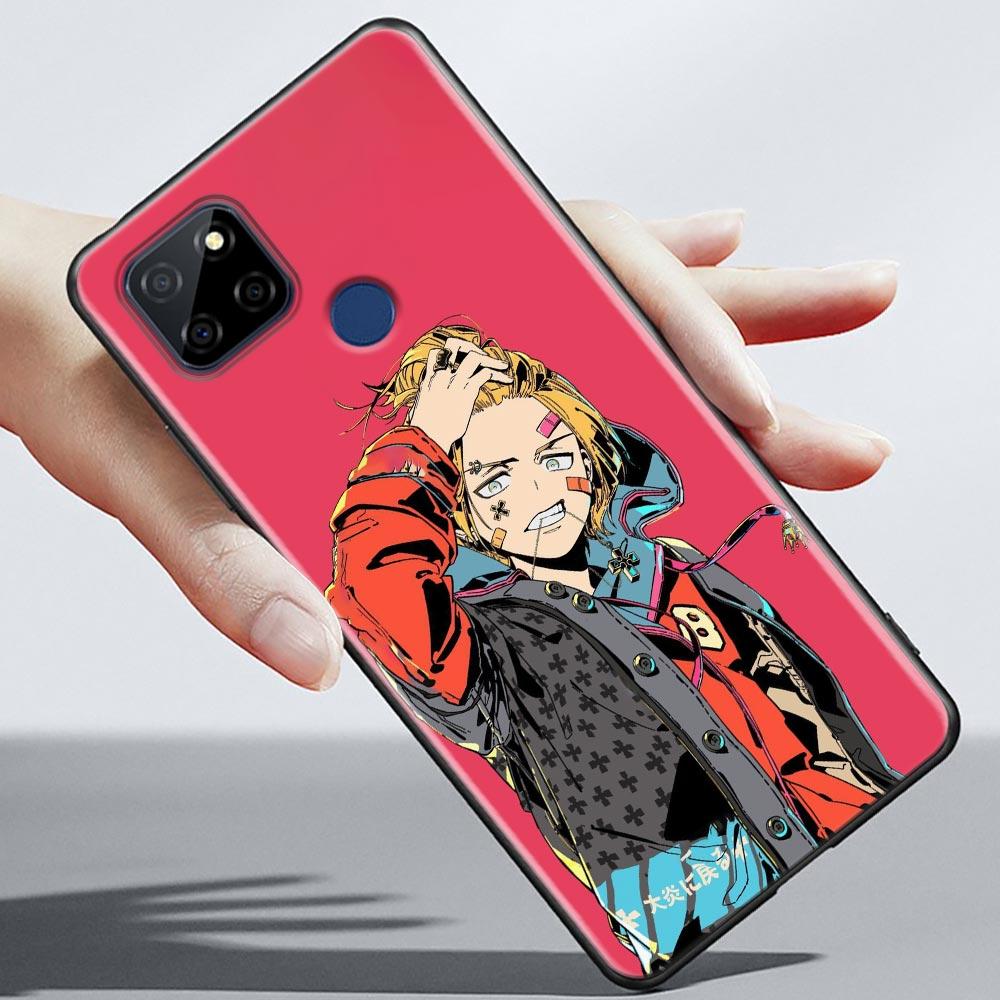 Модный чехол для телефона Demon Slayer из японского аниме для OPPO Realme 5 6 7 7i 8 8i 9 9i V25 F9 F17 F19 5G 4G Pro Narzo Speed, черный чехол