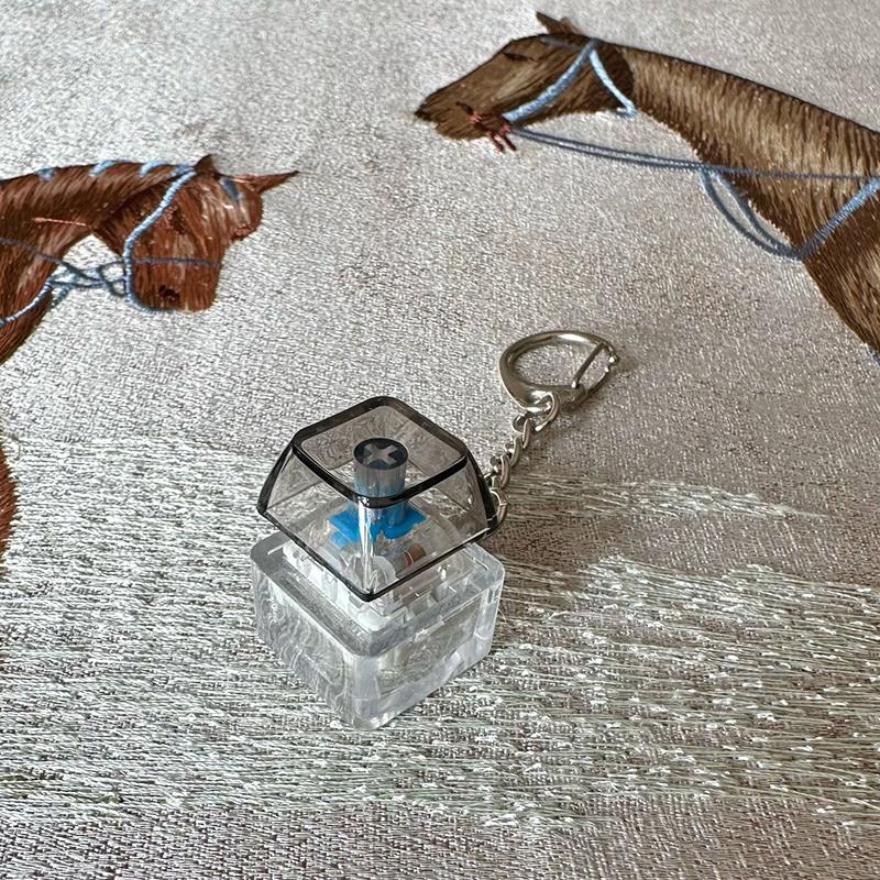 Creative Keycap Keychain Decompression Keycap Pendant Mechanical Keyboard Keyswitch Keychain Novelty Backpack Decoration Gifts