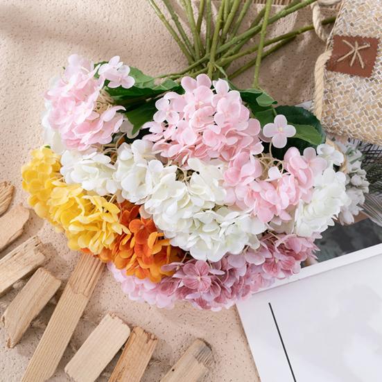Гортензия Имитация цветка Невыцветающий искусственный домашний декор Не требует ухода Искусственная гортензия