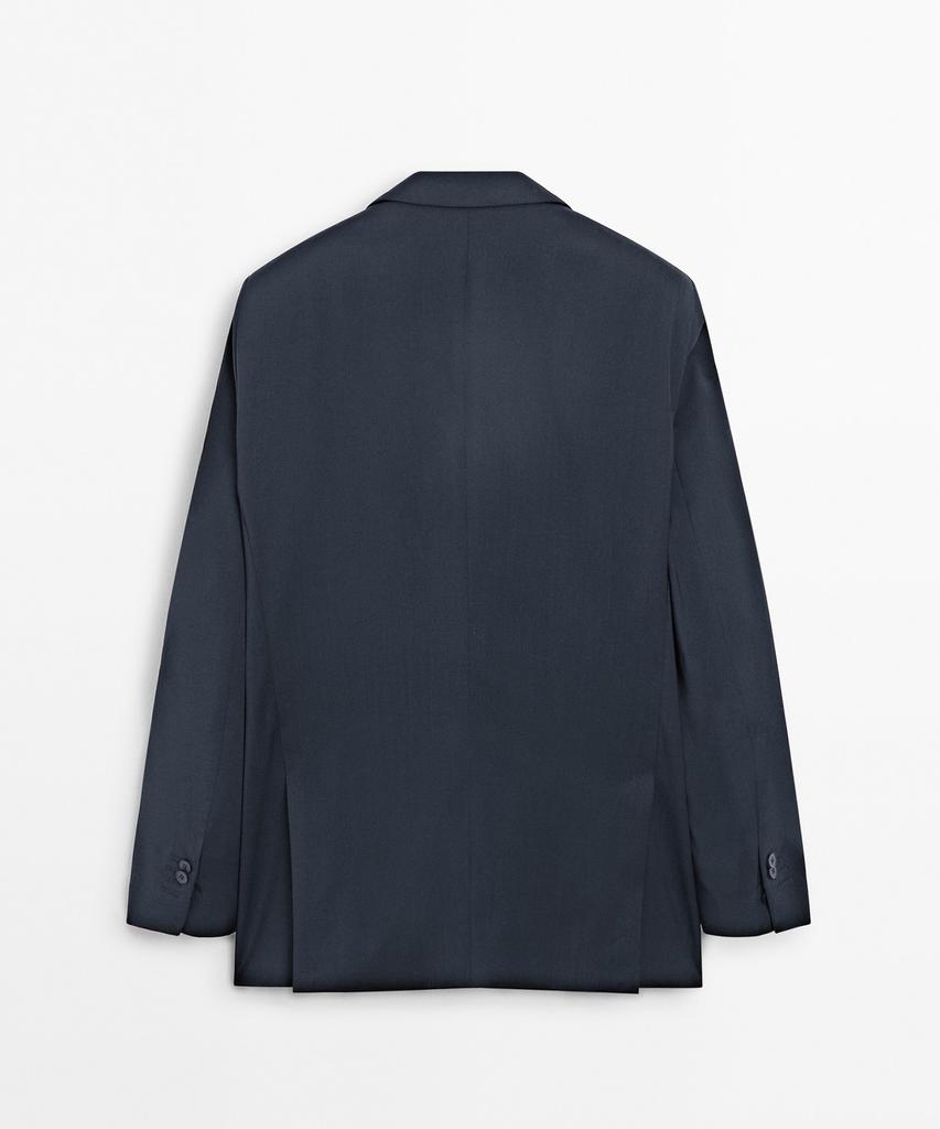 Massimo Dutti 100% Cool Wool Suit Blazer
