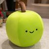 Плюшевая игрушка Фрукт с улыбающимся лицом Набитая мягкая Банан Персик Хурма Груша Помидор Яблоко Милый плюшевый маленький реквизит Домашний декор Подарок