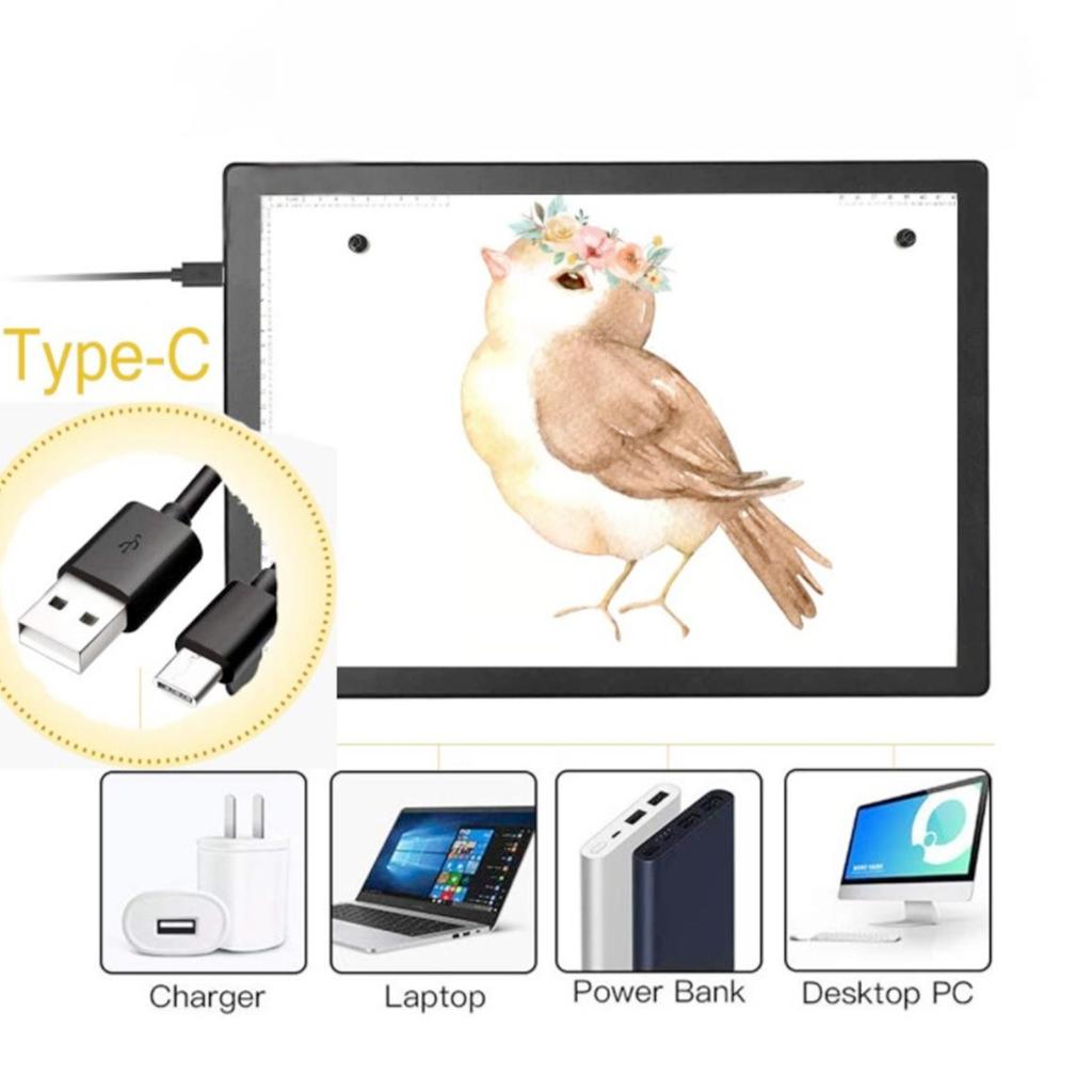 Светодиодная панель с регулируемой яркостью, регулируемой яркостью, USB-коробка для рисования, набор инструментов