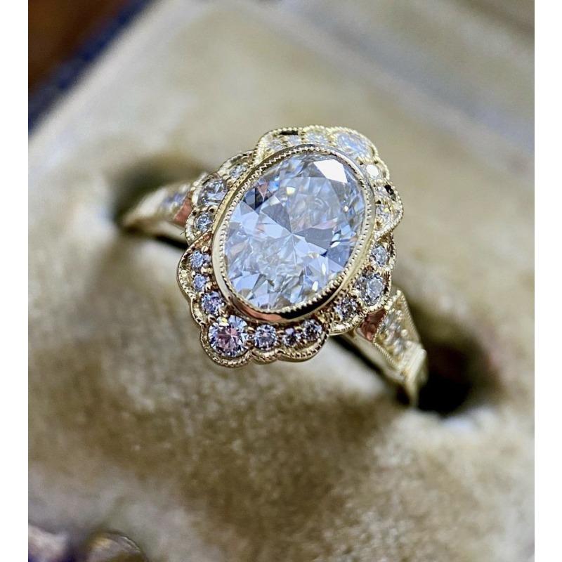 Интернет Знаменитости Бриллиантовое Женское Кольцо, Обручальное Кольцо Подарочные Аксессуары Для Праздничных Мероприятий