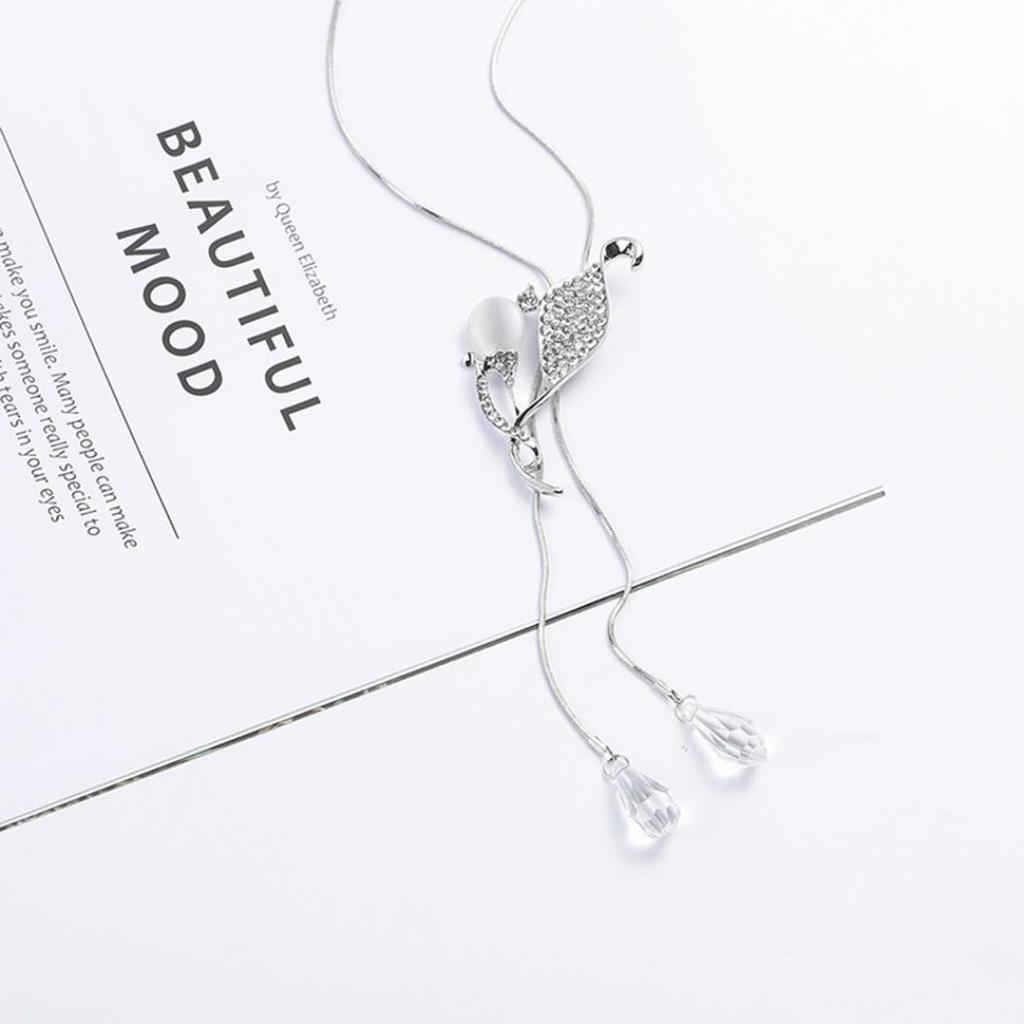 Женская мода Опал Стразы Подвеска Ожерелье Ювелирные изделия Коктейльная вечеринка Подарок AVE