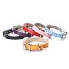 Fashion PU Leather Flat Pet Collar Multicolor Size Dog Leash Rope Pet Collar Pet Supplies