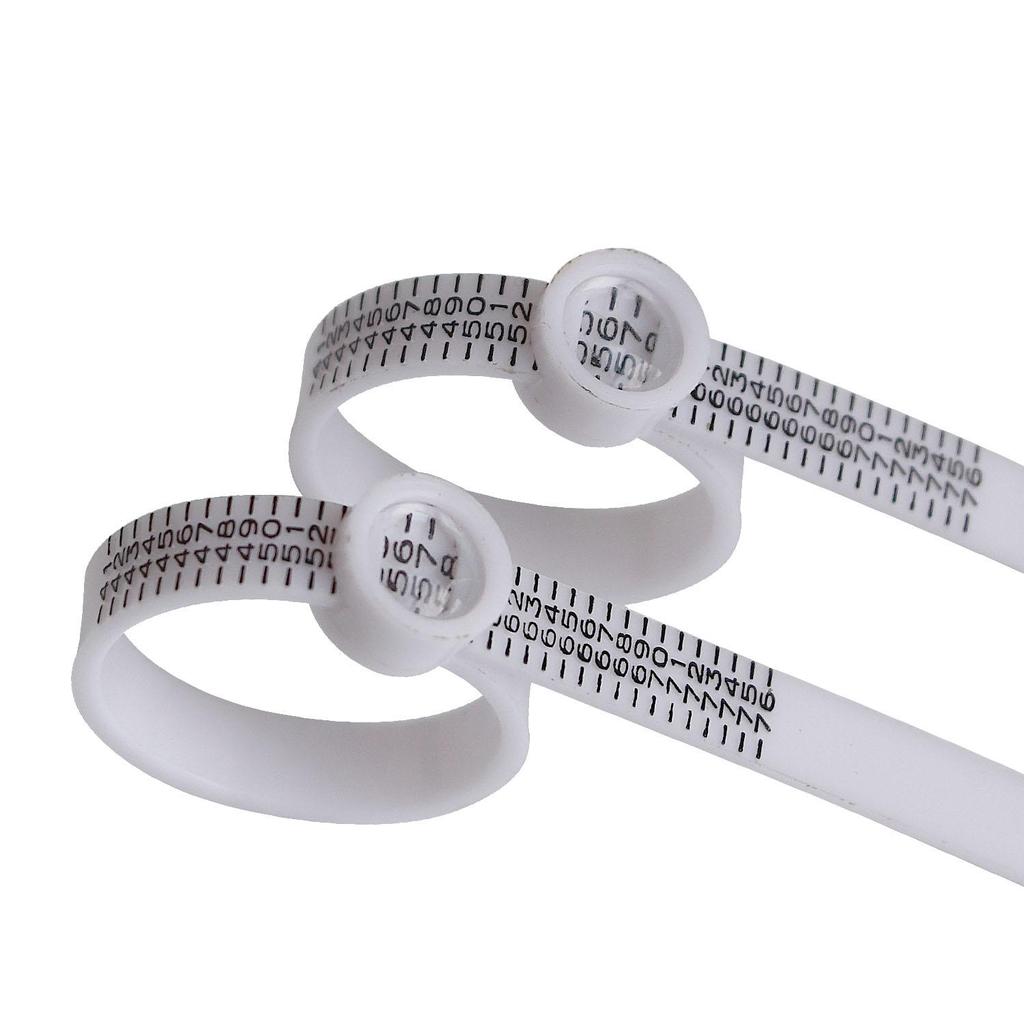 Набор измерительных инструментов для европейского кольца, размер 41-76, белый пластиковый калибр для пальцев, ремень с лупой, лупа, инструменты для измерения ювелирных изделий