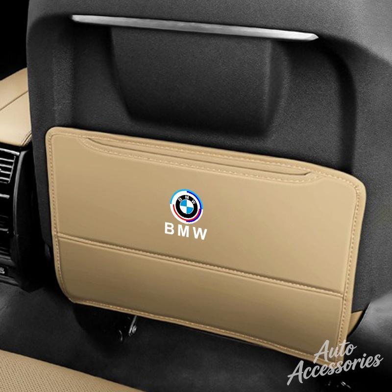 AAACD1 Car Seat Back Anti Kick Pad Prevent Dirt Protect Leather Cover For BMW 50th Anniversary 3 5 7 Series E83 F16 E70 Auto Accessory