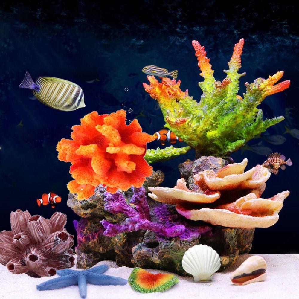 Tank Decor Lifelike Simulation Artificial Aquatic Ornament Coral Reef Sea Coral Aquarium Plants