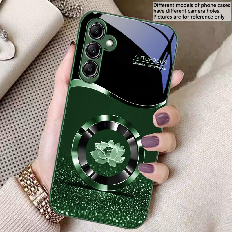 Круглый Лотос Золотая Точка Для Samsung A 20 30 22 23 24 25 26 31 32 33 34 35 42 50 51 52 53 54 55 56 70 71 72 73 стеклянный чехол для телефона