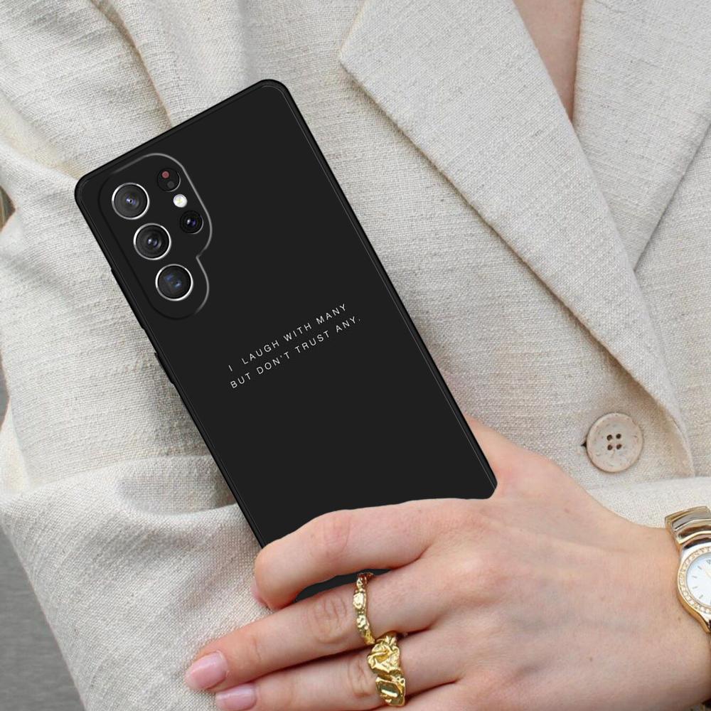 Aesthetic Minimal Quotes Cell Phone Case for Samsung Galaxy S26 Ultra S25 S24 S23 S22 S21 S20 Note10 Cover