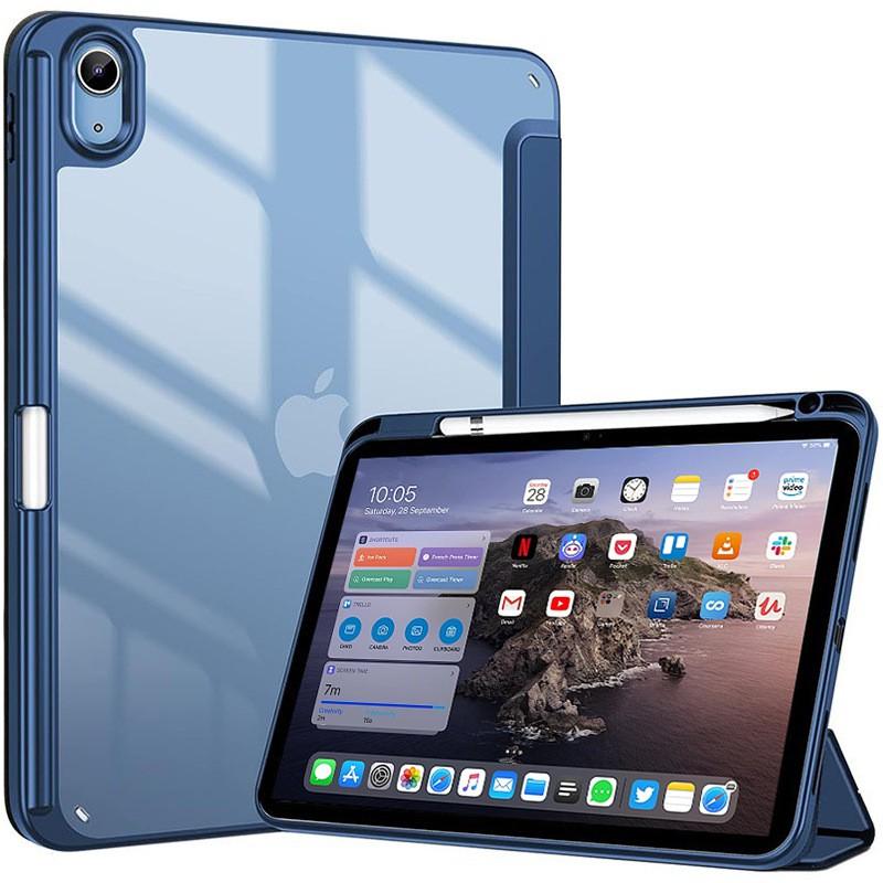 IPad 10 / 11 Case 3-Fold Stand Magnetic Acrylic Cover With Pencil Holder Shockproof Anti-Scratch Tablet Protector