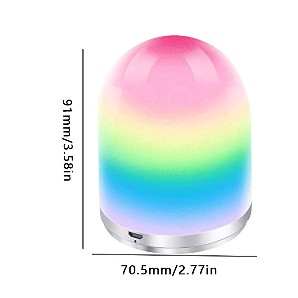 Пульт управления RGB Цветной Ночник Автоматическое Выключение Детская Спальня USB Перезаряжаемый Ночной Светильник