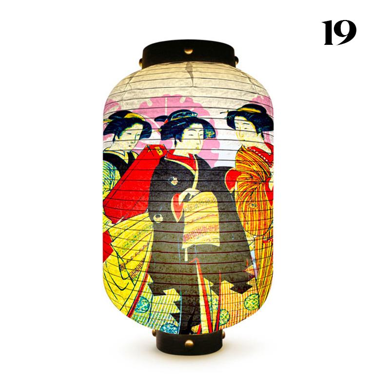 Уличный водонепроницаемый фонарь в японском стиле Ukiyo-e Bistro Ramen Restaurant Izakaya Sign Festival Party Wedding Decor Background