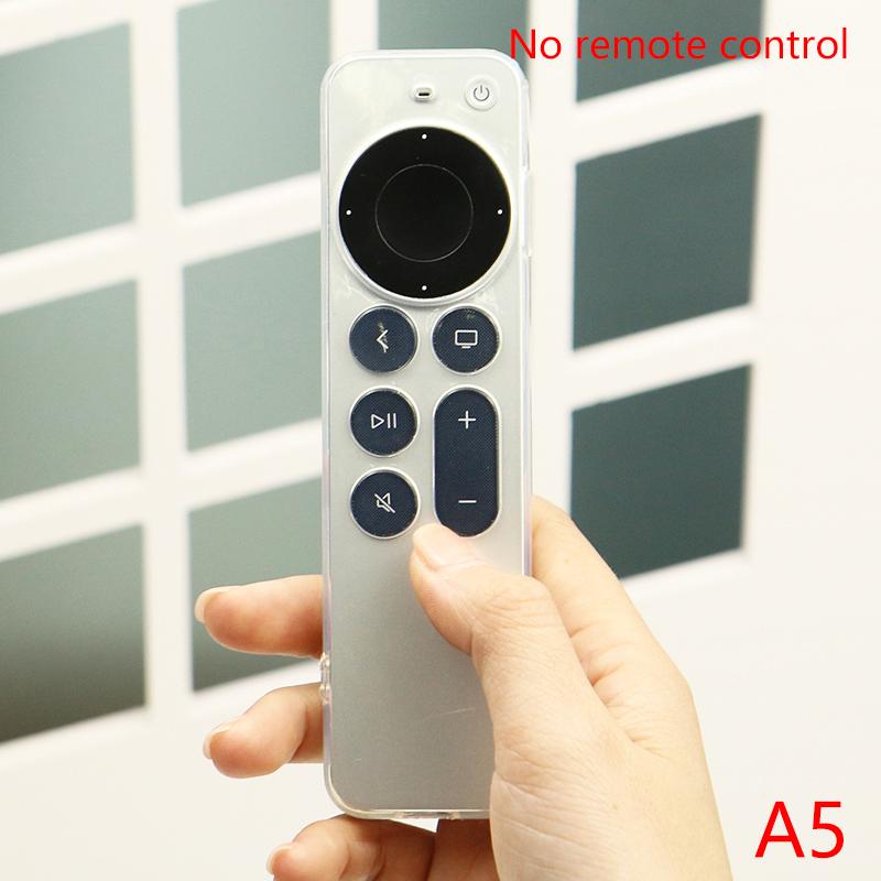 Чехол Tpu Silver Edge, совместимый с пультом дистанционного управления Apple TV 4K/Hd, предотвращает появление царапин, защищает от падений, прозрачный защитный чехол