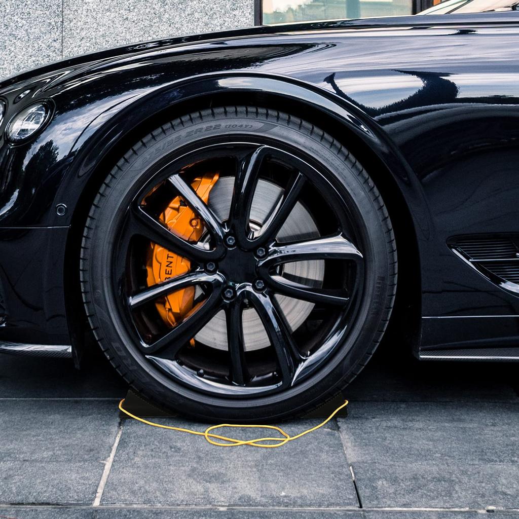 РОБЛОК Стопоры для шин Цельнолитые резиновые противооткатные упоры Сверхпрочные с длинными тросами Идеально подходят для