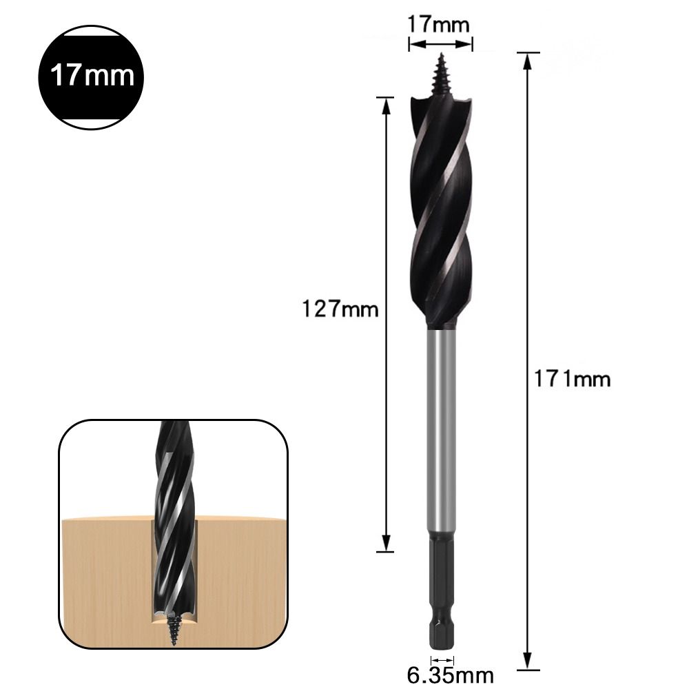 Дереворежущий инструмент Открывалка для отверстий Сверлильные инструменты Шнековое сверло Сверло по дереву Быстрая резка Деревообработка Спиральное сверло