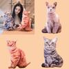 Симуляция кошки 3d Плюшевая мягкая игрушка Животное Кукла Украшение комнаты Подарок на день рождения