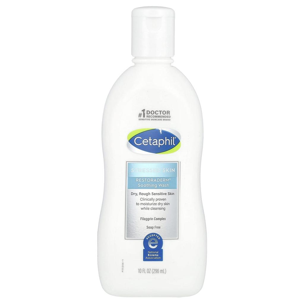 Cetaphil, Pro, RestoraDerm, успокаивающее средство для умывания, 10 жидких унций (296 мл)