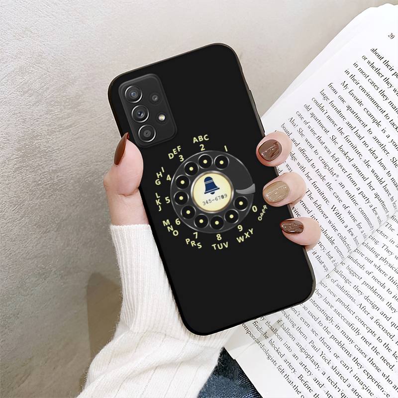 Чехол для телефона с поворотным диском в стиле ретро для Samsung Galaxy A02 A12 A21 A22 A32 A41 A42 A51 A71 A72
