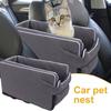 Автомобильное гнездо для домашних животных, автокресло для маленьких собак, центральная консоль, водонепроницаемая кровать-бустер, безопасная портативная переноска для собак с регулируемыми ремнями для кошек и собак