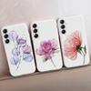 Flower Patterned Soft Silicon Case For Xiaomi Redmi Note 13 Poco C65 Samsung M35 A55 S24 iPhone Huawei Honor Realme Camera Protective Shockproof Cover